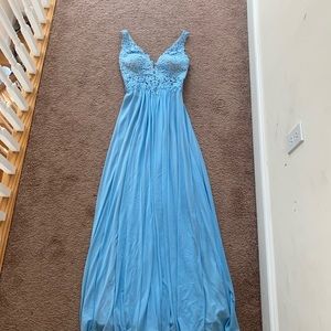 Size 4 Faviana Periwinkle Prom Dress